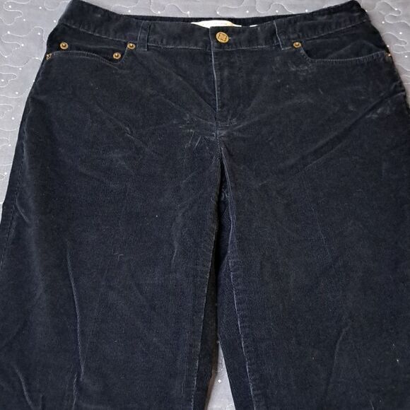 Liz Claiborne Jackie Blue corduroy pants size 8 - Picture 2 of 6